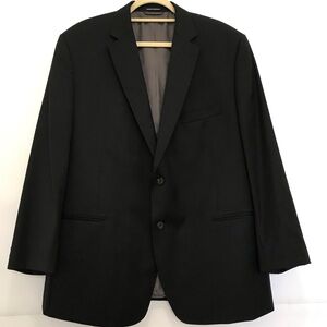 LAUREN Ralph Lauren Black 100% Wool Blazer Jacket Men ‘s Size 48R